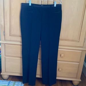 Dress barn black pant with faux pockets waist and pockets trimmed . Size 10 p